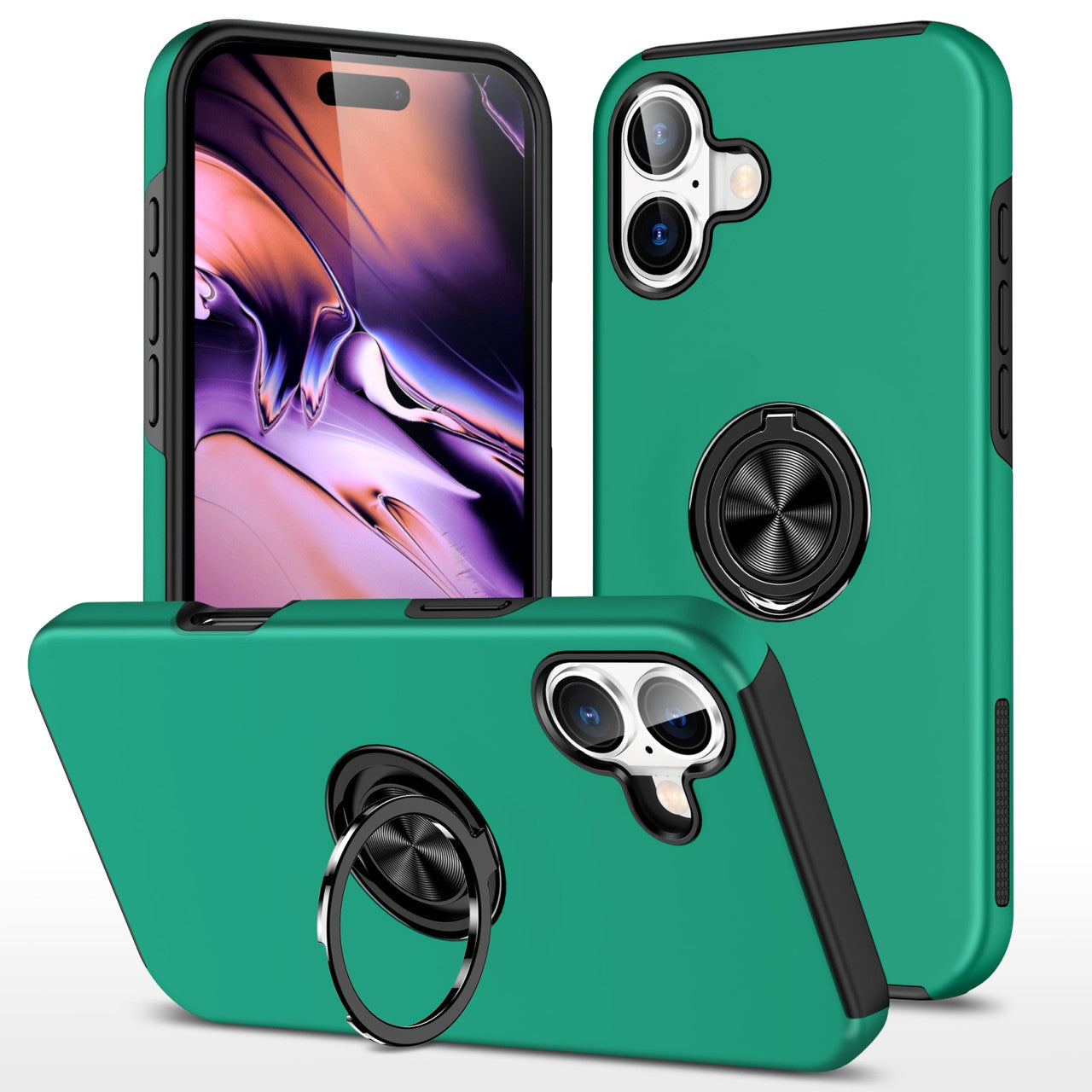 Coque hybride magnétique invisible pour iPhone 16 Plus Coque hybride magnétique invisible pour iPhone 16 Plus